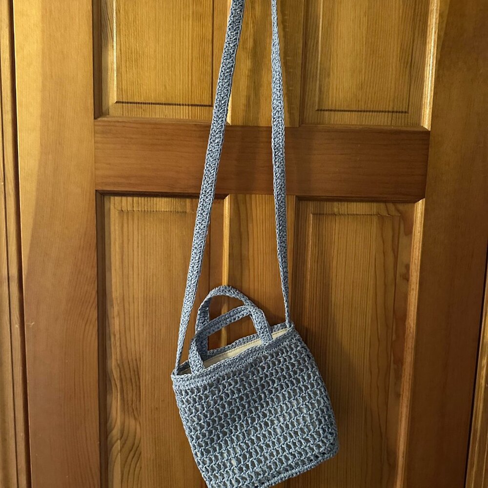 Madewell - the small transport crossbody: straw edition